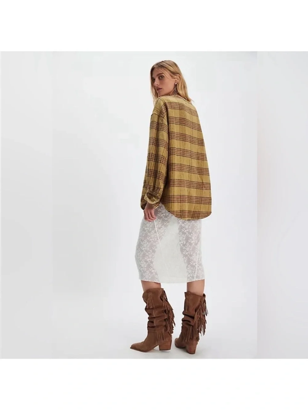 NWT Free People We The Free Perfect In Plaid Pullover